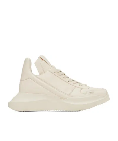 Rick Owens Low-cut Skate Shoes With Front Lace In Nude
