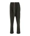 Rick Owens Green Drop-crotched Pants With Drawstring In Cotton Man In Black