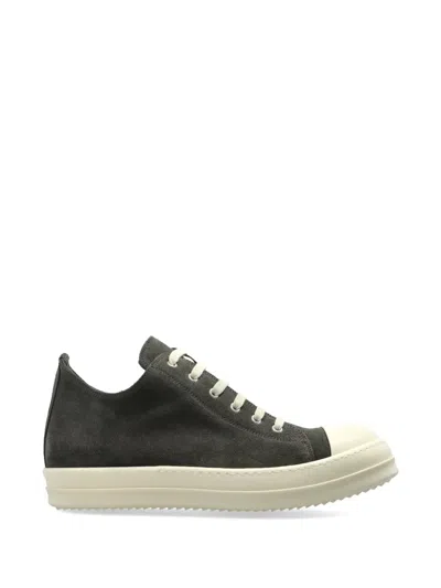 Rick Owens Low Lace-up Low-top Trainers In Black