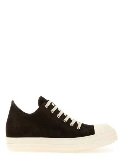 Rick Owens Lace-up Low-cut Casual Shoes In Brown