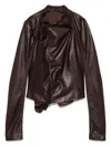 Rick Owens Bikerjacke Mit Tiefem Ausschnitt
