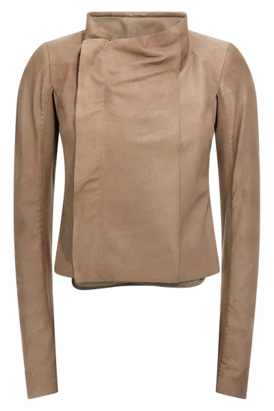 RICK OWENS RICK OWENS 'LOW NECK BIKER' JACKET