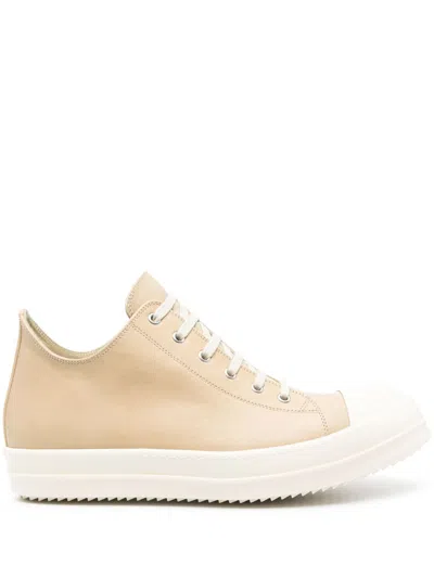 Rick Owens Low Sneakers In Neutrals
