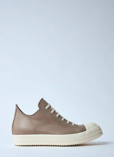 Rick Owens Low Sneakers In White
