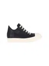 Rick Owens Sneaks Low Leather Sneakers In Black