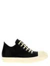 Rick Owens Phlegethon Leather Sneakers In Black
