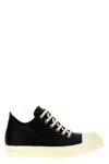 Rick Owens Phlegethon Leather Sneakers In Black