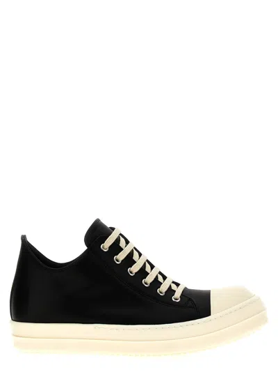 Rick Owens Lace-up Low-top Sneakers In Brown