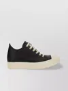 Rick Owens Low-top Leather Sneaker Contrast Sole