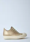 Rick Owens Lace-up Low-top Sneakers In Gold