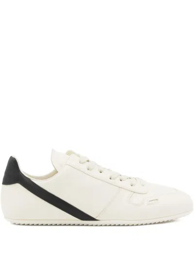 Rick Owens Minimal Sneak Full Grain Cow Leather In Neutral