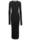 Rick Owens Silk-blend Maxi Dress In Black