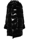 Rick Owens Down-paneled Coat In 09 Black