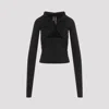 Rick Owens Black Geometric Cut-out Top In Black