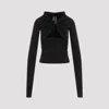Rick Owens Black Geometric Cut-out Top In Black