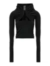 Rick Owens Black Geometric Cut-out Top In Black