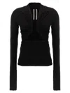 Rick Owens Ed Long Sleeve Top In Black