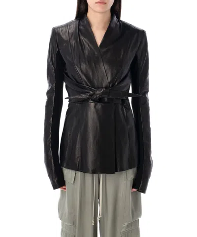 RICK OWENS LS STRUTTER LEATHER JACKETS