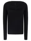 Rick Owens Ls Top Sweaters And Cardigans Black In Black