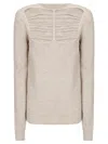 Rick Owens Gray Concordians Ls Sweater In Gray