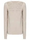 Rick Owens Gray Concordians Ls Sweater In Neutral