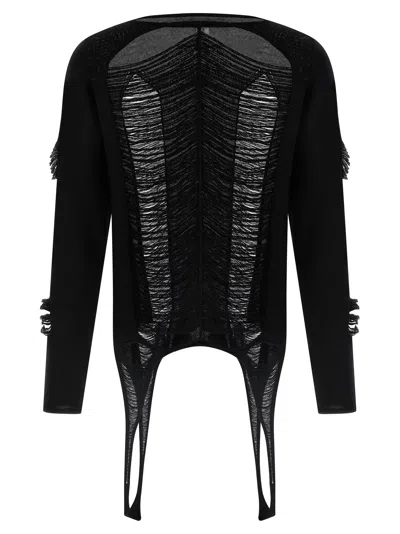 Rick Owens Ls Top Sweaters And Cardigans Black