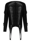 Rick Owens Ls Top Sweaters And Cardigans Black In Black