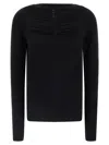 Rick Owens Ls Top Sweaters And Cardigans Black In Black