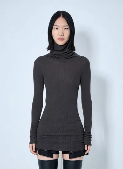 Rick Owens Ls Tube Top In Gray