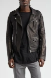 Rick Owens Bauhaus Stooges Leather Jacket In Black
