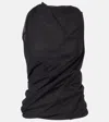Rick Owens Luna Draped Top In Black