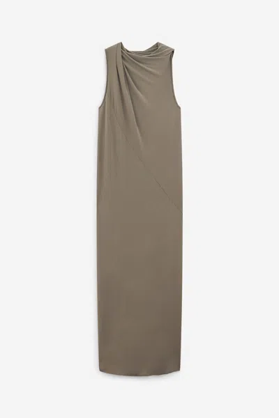 Rick Owens Luna Dress In Gray