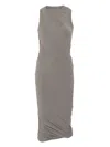Rick Owens Luna Dress In Grey