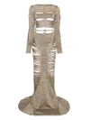 Rick Owens Luna Maxi Dress In Gold