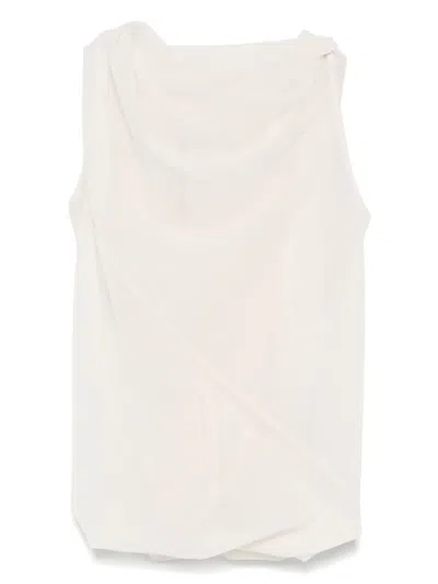 Rick Owens Luna Top In Neutrals