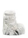 Rick Owens Off-white Porterville Lunar Mega Tractor Boots In Weiss