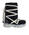 Rick Owens Lunar Tractor Calf-length Boots In Black