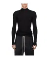 Rick Owens Lupetto Long-sleeved Sweater In Black