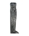 Rick Owens Luxor Asymmetric Distressed Maxi Top In Gray