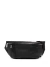 Rick Owens Luxor Leather Belt Bag In Black