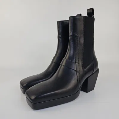 Pre-owned Rick Owens Luxor Texan Black Leather Boots New