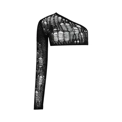 Pre-owned Rick Owens Maglia Ziggy Top 'black'
