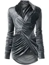 Rick Owens Magnetic Top In Grey