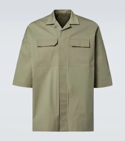 Rick Owens Magnum Tommy Cotton-blend Poplin Shirt In Celadon
