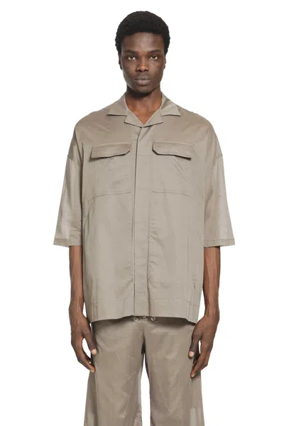 Rick Owens Magnum Tommy Shirt In Gray