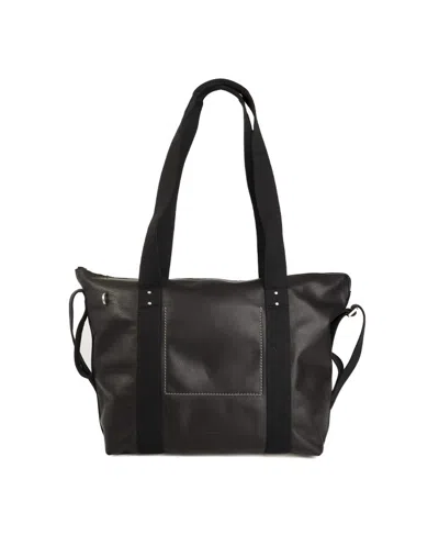 Rick Owens Mahogany/oyster Leather Hollywood Trolley Bag