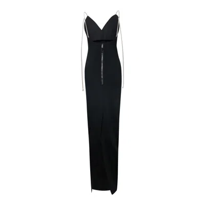 Rick Owens Maillot Gown Stretch Cady In Black