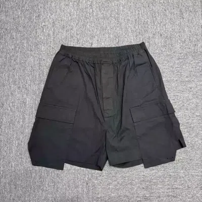 Pre-owned Rick Owens Mainline Boxing Shorts In Black