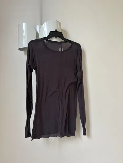 Pre-owned Rick Owens Mainline Cotton Long Sleeve Shirt In Plum