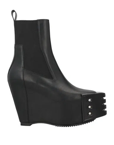 Rick Owens Man Ankle Boots Black Size 11 Leather